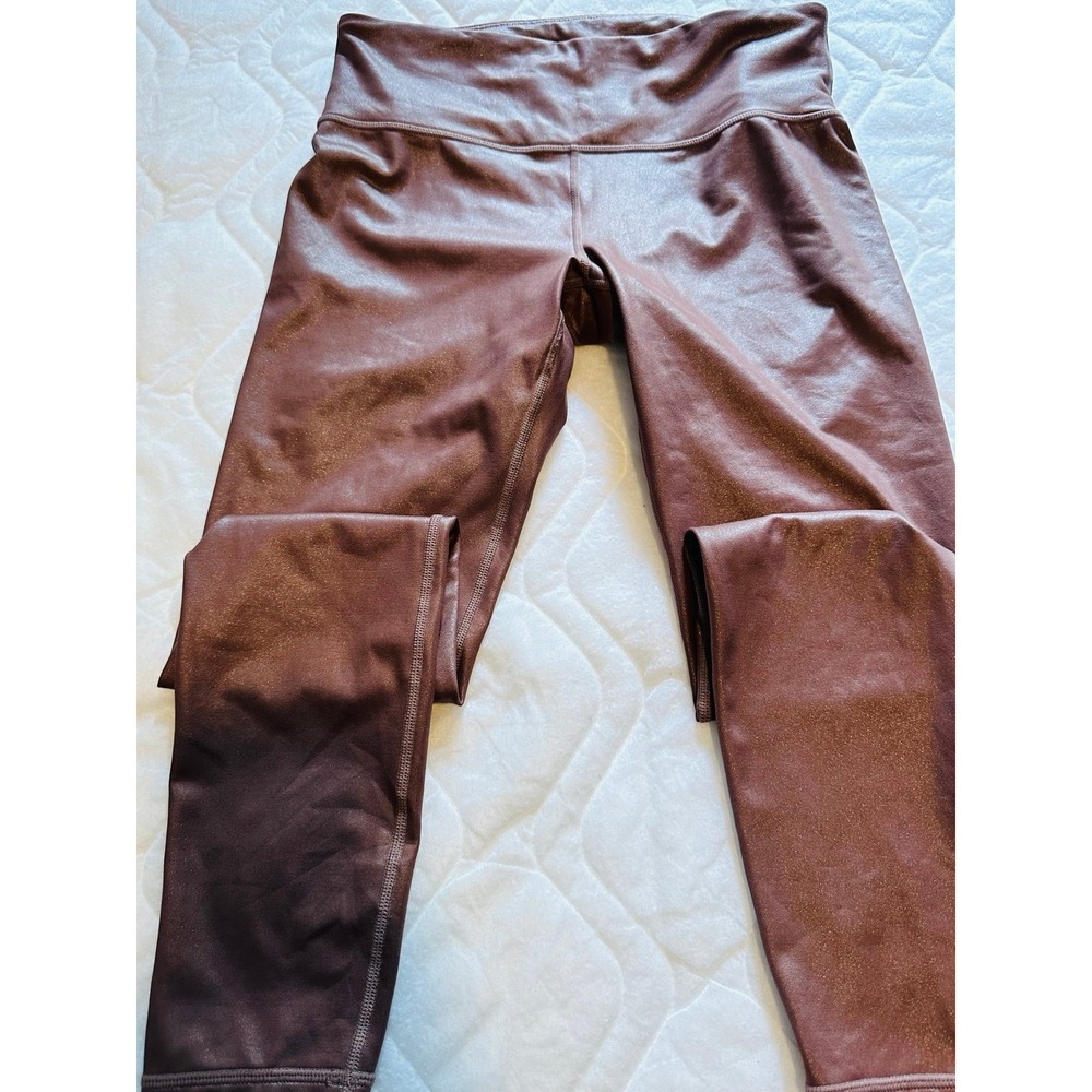 Women's Athletica shimmery pink‎ leggings size small